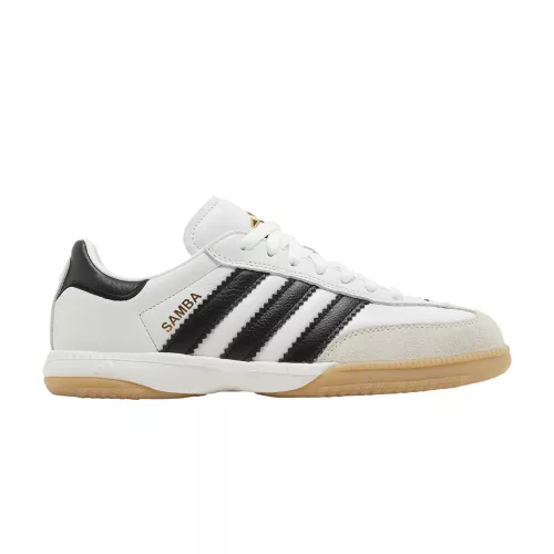 adidas Samba Millennium White Black Gum nízke streetové tenisky biele-čierne — produktová fotografia na bielom pozadí, bočný pohľad
