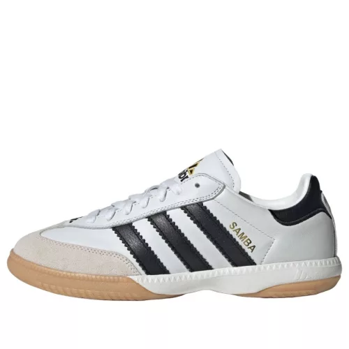 adidas Samba Millennium White Black Gum nízke streetové tenisky biele-čierne — produktová fotografia na bielom pozadí, bočný pohľad