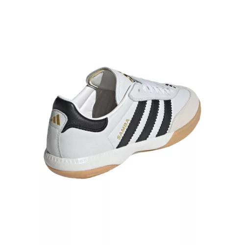 adidas Samba Millennium White Black Gum nízke streetové tenisky biele-čierne — produktová fotografia na bielom pozadí, bočný pohľad