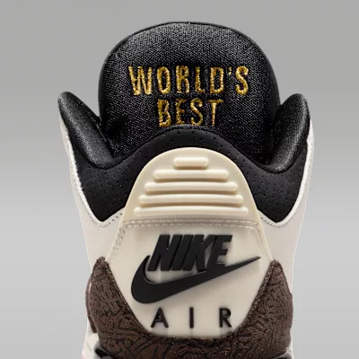 Jordan 3 Retro World's Best Dad pánske vysoké mestské tenisky biele