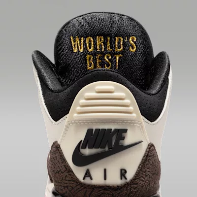 Jordan 3 Retro World's Best Dad pánske vysoké mestské tenisky biele