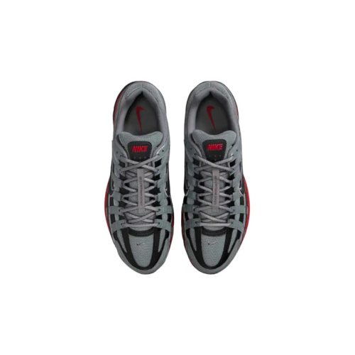 Nike P-6000 'Cool Grey University Red' Alacsony Szárú Retro Futócipő Szürke-Piros – Chunky Talp Late 90s