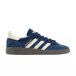 adidas Handball Spezial Night Indigo nízke streetové tenisky indigové — produktová fotografia na bielom pozadí, bočný pohľad