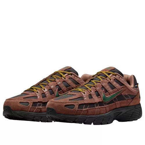 Nike P-6000 Premium Cordura Fauna Brown nízke streetové tenisky hnedé — produktová fotografia na bielom pozadí, bočný pohľad