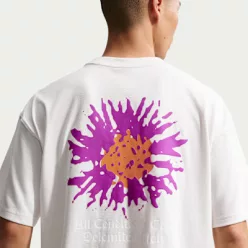 Nike ACG Dri-FIT Meadows T-Shirt White tričko biele — produktová fotografia na bielom pozadí, bočný pohľad
