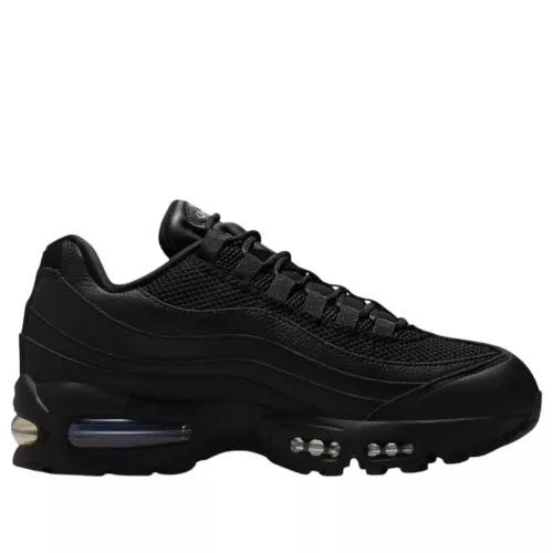 Nike Air Max 95 Big Bubble Black Jewel Swoosh dámske nízke streetové tenisky čierne — produktová fotografia na bielom pozadí, bočný pohľad