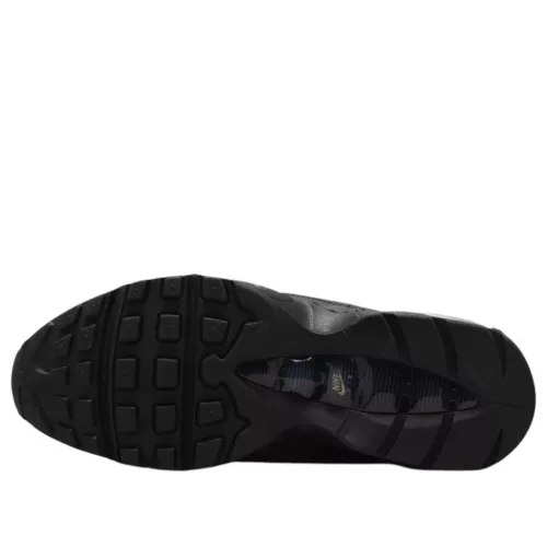 Nike Air Max 95 Big Bubble Black Jewel Swoosh dámske nízke streetové tenisky čierne — produktová fotografia na bielom pozadí, bočný pohľad