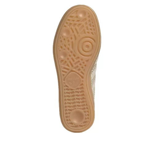 adidas Handball Spezial Wonder Beige White Gum dámske nízke streetové tenisky béžové-krémové — produktová fotografia na bielom pozadí, bočný pohľad
