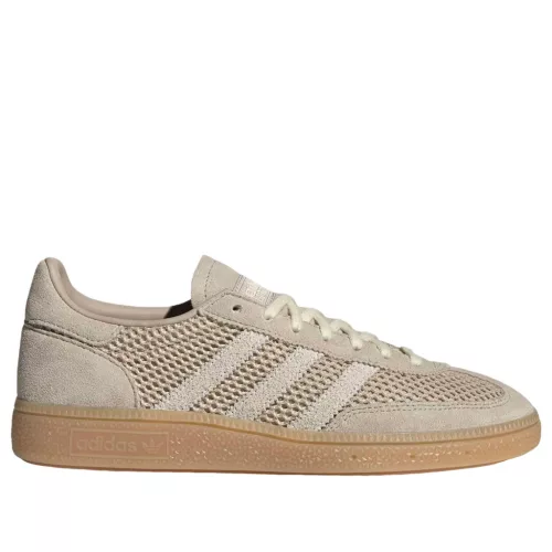 adidas Handball Spezial Wonder Beige White Gum dámske nízke streetové tenisky béžové-krémové — produktová fotografia na bielom pozadí, bočný pohľad