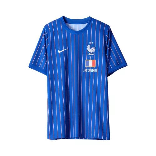 Nike x Jacquemus x France Pre Match Jersey Blue Stripe unisex tričko modré