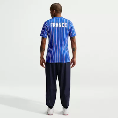 Nike x Jacquemus x France Pre Match Jersey Blue Stripe unisex tričko modré