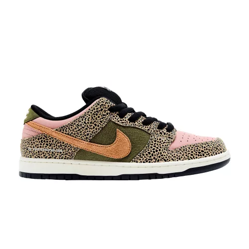 Nike SB Dunk Low Arts-Rec nízke skejtové tenisky — produktová fotografia na bielom pozadí, bočný pohľad