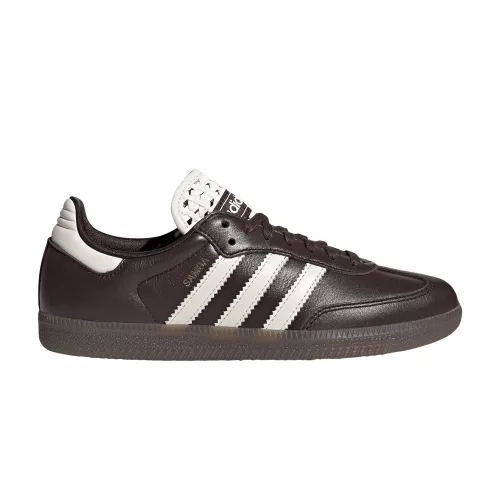 adidas Samba OG Basketweave Tongue Aurora Coffee Off White (Women's) dámske nízke mestské tenisky hnedé