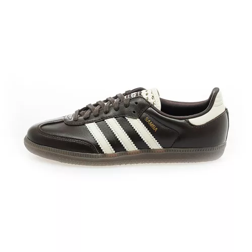 adidas Samba OG Basketweave Tongue Aurora Coffee Off White (Women's) dámske nízke mestské tenisky hnedé