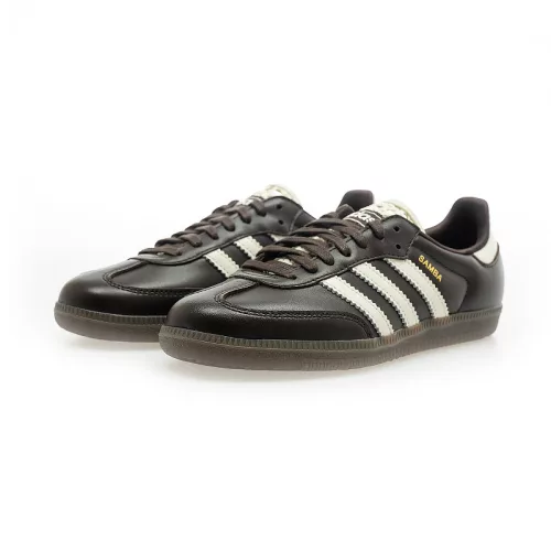 adidas Samba OG Basketweave Tongue Aurora Coffee Off White (Women's) dámske nízke mestské tenisky hnedé