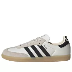 Adidas Samba OG Cloud White Core Black nízke streetové tenisky biele-čierne — produktová fotografia na bielom pozadí, bočný pohľad