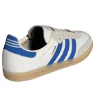 adidas Samba OG Cloud White Blue Gum nízke streetové tenisky biele-modré — produktová fotografia na bielom pozadí, bočný pohľad
