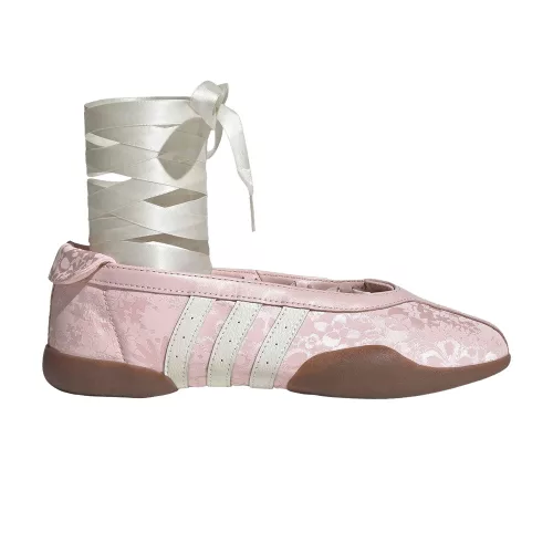 adidas Taekwondo Mei Ballet Liberty London Pink Floral Gum dámske nízke streetové tenisky ružové — produktová fotografia na bielom pozadí, bočný pohľad