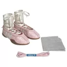 adidas Taekwondo Mei Ballet Liberty London Pink Floral Gum dámske nízke streetové tenisky ružové — produktová fotografia na bielom pozadí, bočný pohľad
