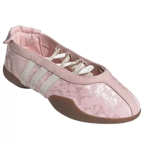 adidas Taekwondo Mei Ballet Liberty London Pink Floral Gum dámske nízke streetové tenisky ružové — produktová fotografia na bielom pozadí, bočný pohľad
