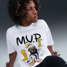 LeBron 'Bubble Boy' Basketball T-Shirt White pánske tričko biele — produktová fotografia na bielom pozadí, bočný pohľad
