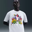 LeBron 'Heat Wave' Basketball T-shirt White pánske tričko biele — produktová fotografia na bielom pozadí, bočný pohľad