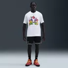 LeBron 'Heat Wave' Basketball T-shirt White pánske tričko biele — produktová fotografia na bielom pozadí, bočný pohľad