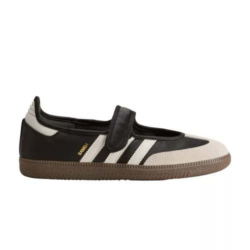 adidas Samba Jane Black Off White dámske nízke streetové tenisky čierne-biele — produktová fotografia na bielom pozadí, bočný pohľad
