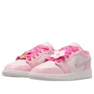 Air Jordan 1 Low SE Pink Bloom (GS) detské nízke mestské tenisky ružové