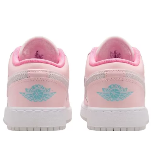 Air Jordan 1 Low SE Pink Bloom (GS) detské nízke mestské tenisky ružové