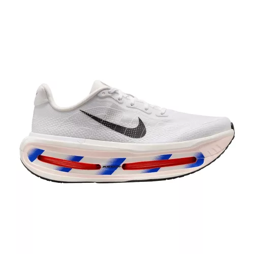 Nike Vomero Premium CM White Racer Blue Crimson nízke bežecké tenisky biele-modré — produktová fotografia na bielom pozadí, bočný pohľad