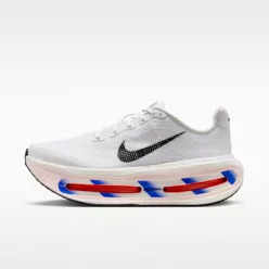 Nike Vomero Premium CM White Racer Blue Crimson nízke bežecké tenisky biele-modré — produktová fotografia na bielom pozadí, bočný pohľad