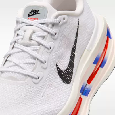 Nike Vomero Premium CM White Racer Blue Crimson nízke bežecké tenisky biele-modré — produktová fotografia na bielom pozadí, bočný pohľad