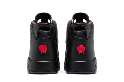 Jordan 6 Retro Bin23 pánske vysoké basketbalové topánky čierne