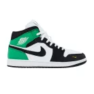 Air Jordan 1 Mid SE Lucky Green pánske členkové mestské tenisky biele zelené žlté čierne
