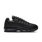 Nike Air Max 95 QS Big Bubble Black Leather nízke streetové tenisky čierne — produktová fotografia na bielom pozadí, bočný pohľad