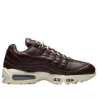 Nike Air Max 95 QS Big Bubble Baroque Brown Leather nízke streetové tenisky hnedé — produktová fotografia na bielom pozadí, bočný pohľad