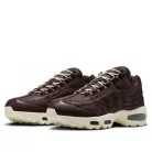 Nike Air Max 95 QS Big Bubble Baroque Brown Leather nízke streetové tenisky hnedé — produktová fotografia na bielom pozadí, bočný pohľad