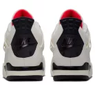 Jordan 4 Retro Flight Club nízke streetové tenisky — produktová fotografia na bielom pozadí, bočný pohľad