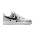 Nike Air Force 1 Low '07 LV8 Metallic Silver White Black pánske nízke mestské tenisky strieborné biele čierne