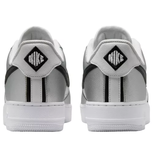 Nike Air Force 1 Low '07 LV8 Metallic Silver White Black pánske nízke mestské tenisky strieborné biele čierne