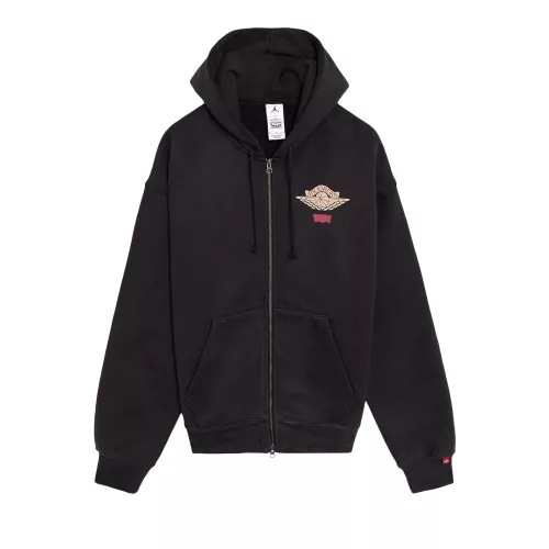 Nike Jordan x Levi's Full Zip Hoodie Black unisex mikina čierna