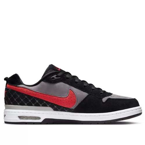 Nike SB Zoom Air Paul Rodriguez 1 OG Bred nízke skejtové tenisky — produktová fotografia na bielom pozadí, bočný pohľad