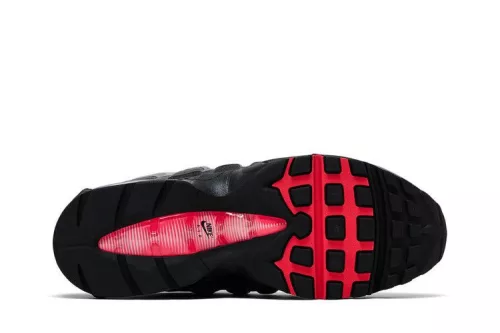 Nike Air Max 95 OG Big Bubble Solar Red 2.0 pánske nízke mestské tenisky čierne