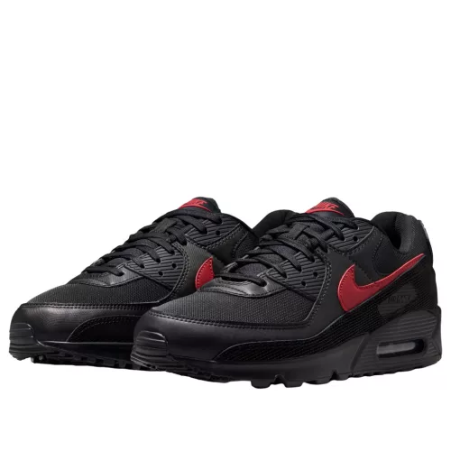 Nike Air Max 90 Black Tough Red pánske nízke mestské tenisky čierne červené