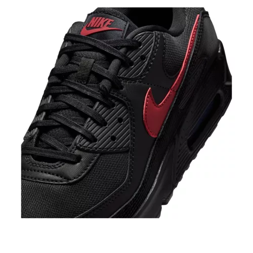 Nike Air Max 90 Black Tough Red pánske nízke mestské tenisky čierne červené