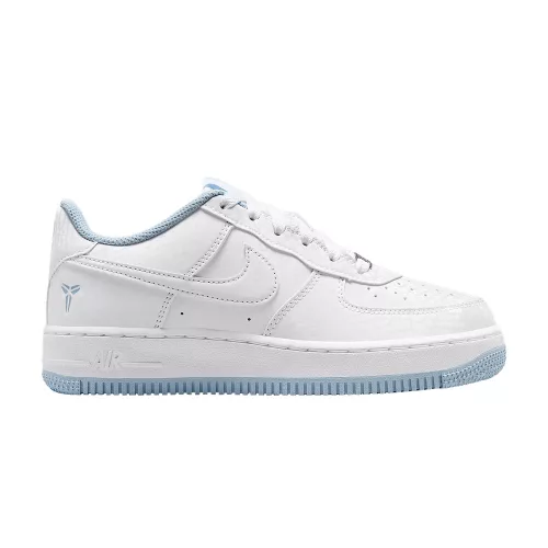 Nike Air Force 1 Low Kobe Bryant Forever White Armory Blue (GS) detské nízke mestské tenisky biele modré