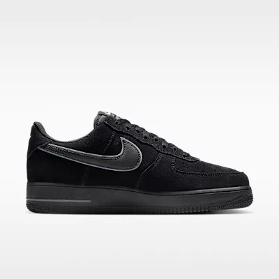 Nike Air Force 1 Low '07 LV8 Black Iron Grey pánske nízke mestské tenisky čierne sivé