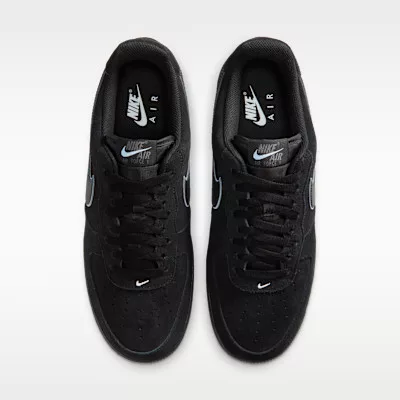 Nike Air Force 1 Low '07 LV8 Black Iron Grey pánske nízke mestské tenisky čierne sivé