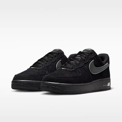 Nike Air Force 1 Low '07 LV8 Black Iron Grey pánske nízke mestské tenisky čierne sivé